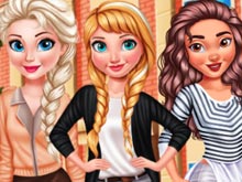 Anna, Elsa And Moana College Time