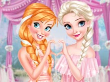 Anna And Elsa Glittery Bridesmaids