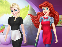Ariel And Elsa Career Dress Up
