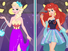 Ariel Vs Elsa Party Girls
