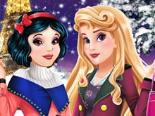 Aurora and Snow White Winter Fashion