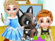 Baby Elsa And Anna Playtime