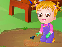 Baby Hazel Gardening Time