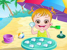 Baby Hazel On the Beach