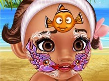 Baby Moana Face Art
