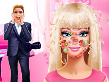 Barbie Face Care and Dress up