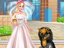 Barbie With Little Wolfhound
