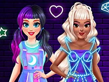 BFF Neon Fashion Dress Up