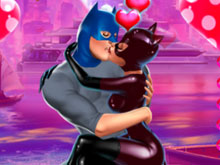 Catwoman Night Kissing