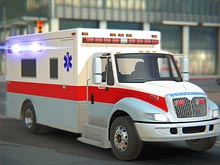 City Ambulance Car Driving