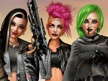 Cyberpunk Shieldmaidens