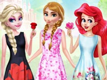 Disney Princesses Flower Fashion