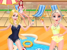 Disney Princesses Pool Party Clean
