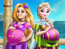 Elsa And Rapunzel Pregnant BFFs