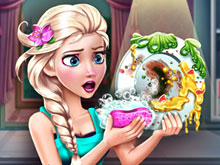 Elsa Dish Washing Realife