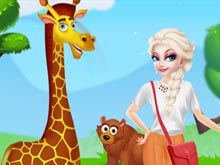 Elsa Happy Time In Zoo 