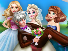 Elsa Wedding Photo Dress Up