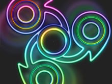 Fidget Spinner Neon