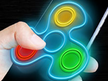 Fidget Spinner Neon Glow