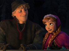 Frozen Anna and Kristoff Night Puzzle