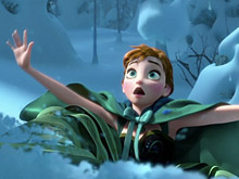 Frozen Anna in Snow Puzzle