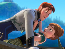 Frozen Anne and Hans in Boat Puzzle