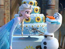 Frozen Elsa Olaf and Cake