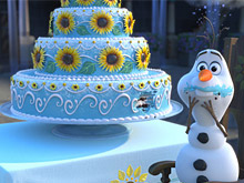 Frozen Olaf Eat Cake Puzzle