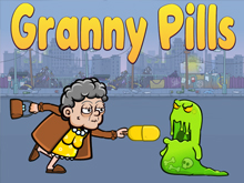 Granny Pills - Defend Cactuses