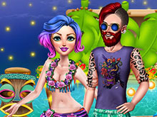 Hawaiian Party Couples Prep