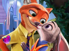 Judy Hopps and Nick Wild Kissing