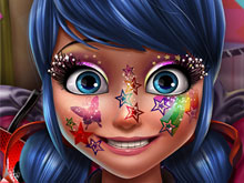 Ladybug Glittery Makeup