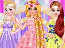 Long Hair Princess Prom