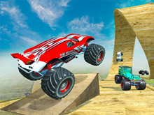 Mega Ramp Monster Truck Race