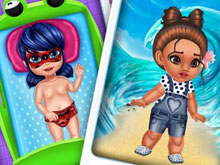 Moana And Ladybug Baby Caring