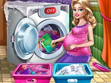 Mommy Washing Clothes