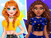 Moon vs Sun Princess Fashion Battle