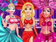 Princess as Los Vegas Showgirls
