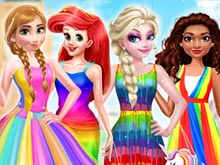 Princess Rainbow Style Fashion