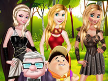 Princess Travel With Flying House