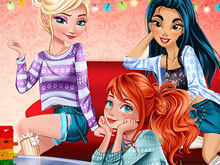 Princesses Board Games Night