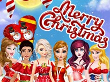 Princesses Christmas Card 