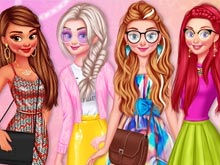 Princesses: Colorful Outfits