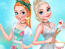 Princesses Cooking Challenge Cake
