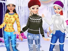 Princesses Cute Winter Sweater