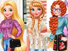 Princesses Getting Cozy Chunky Knits