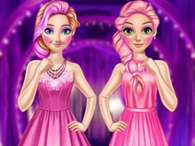 Rapunzel And Anna Pink Style