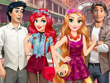 Rapunzel And Ariel Double Date