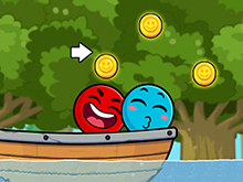 Red and Blue Ball Cupid love