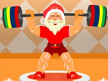 Santa Claus Weightlifter